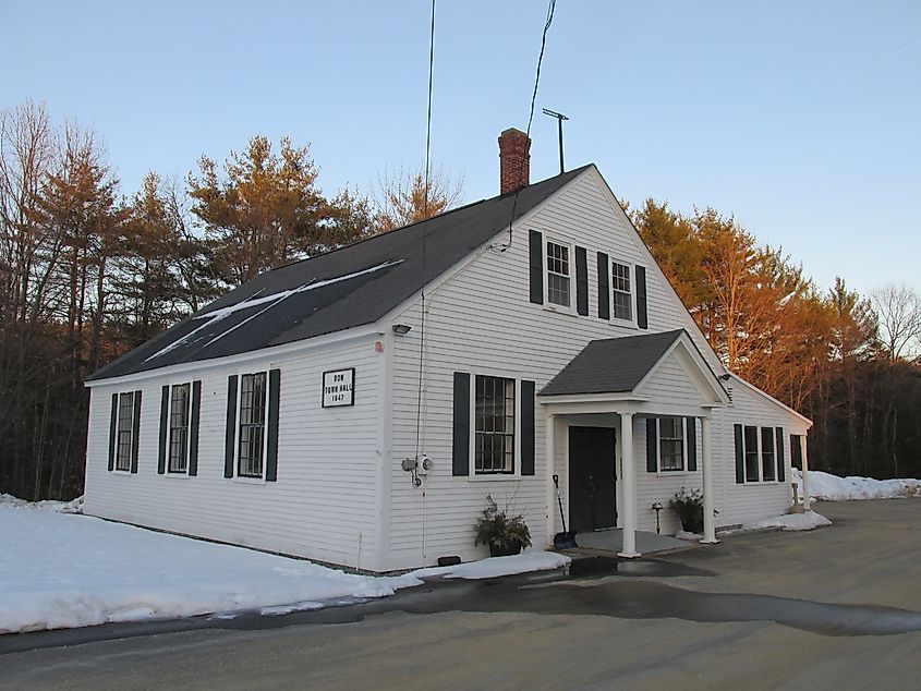 Town Hall in Bow, New Hampshire.