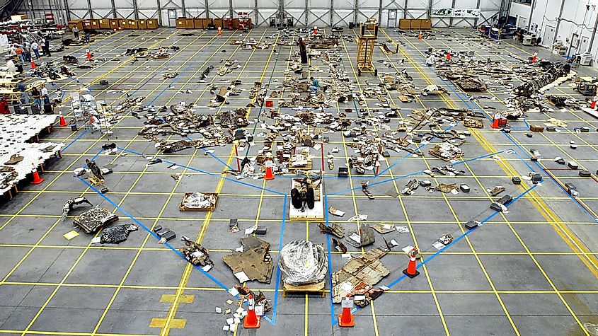 The Debris of the Challenger Space Shuttle, NASA