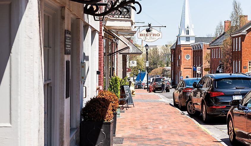 Historic downtown of Lexington, Virginia. Image credit Kristi Blokhin via Shutterstock