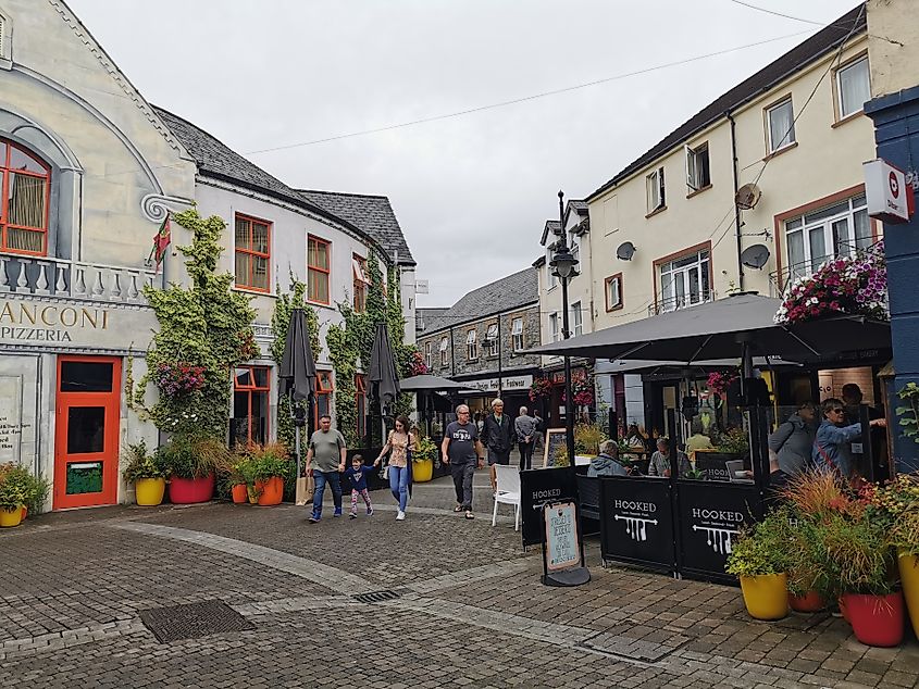 View of the main street in Sligo, Ireland.