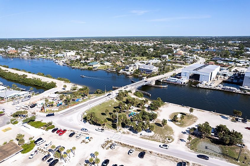 Aerial view of Nokomis, Florida