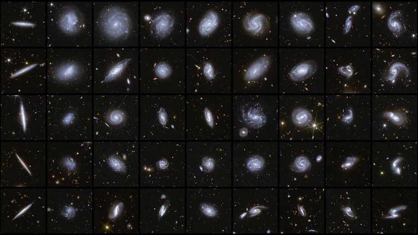 Euclid is revealing galaxies in many shapes, helping scientists study galaxy structure, mergers, and cosmic evolution.