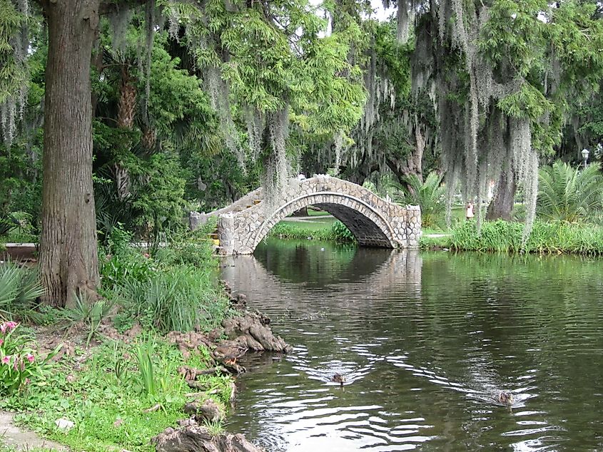 City Park, New Orleans. Scene showing "lagoon."