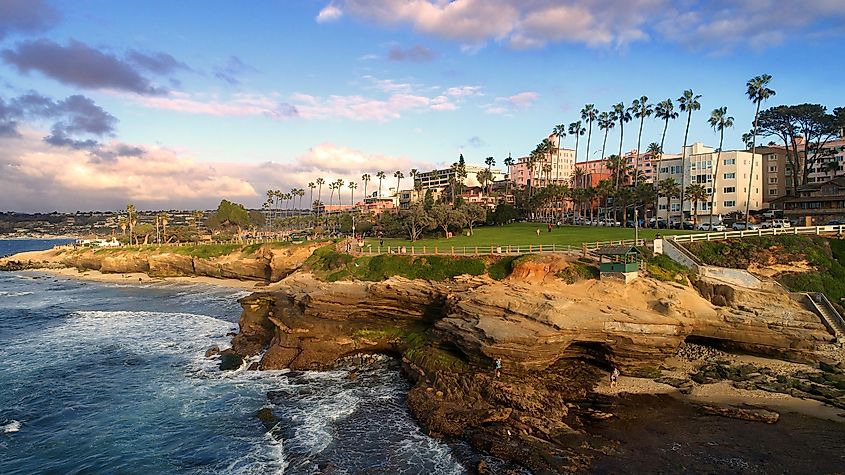 Scenic view of La Jolla, California, showcasing its picturesque coastline and vibrant atmosphere.