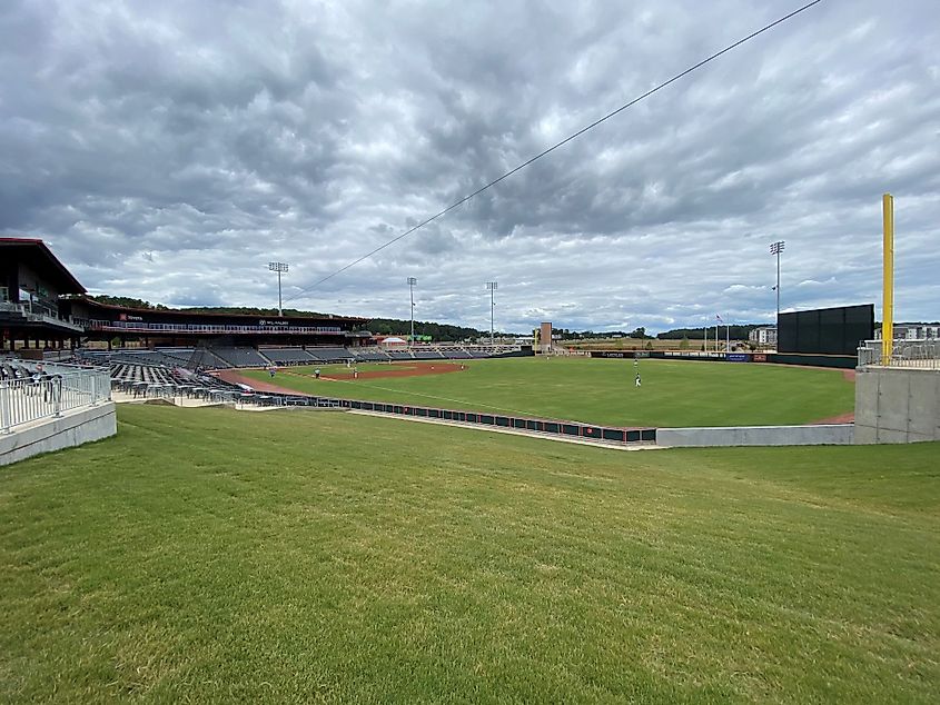 View of Toyota Field from Budweiser Berm in Madison, Alabama