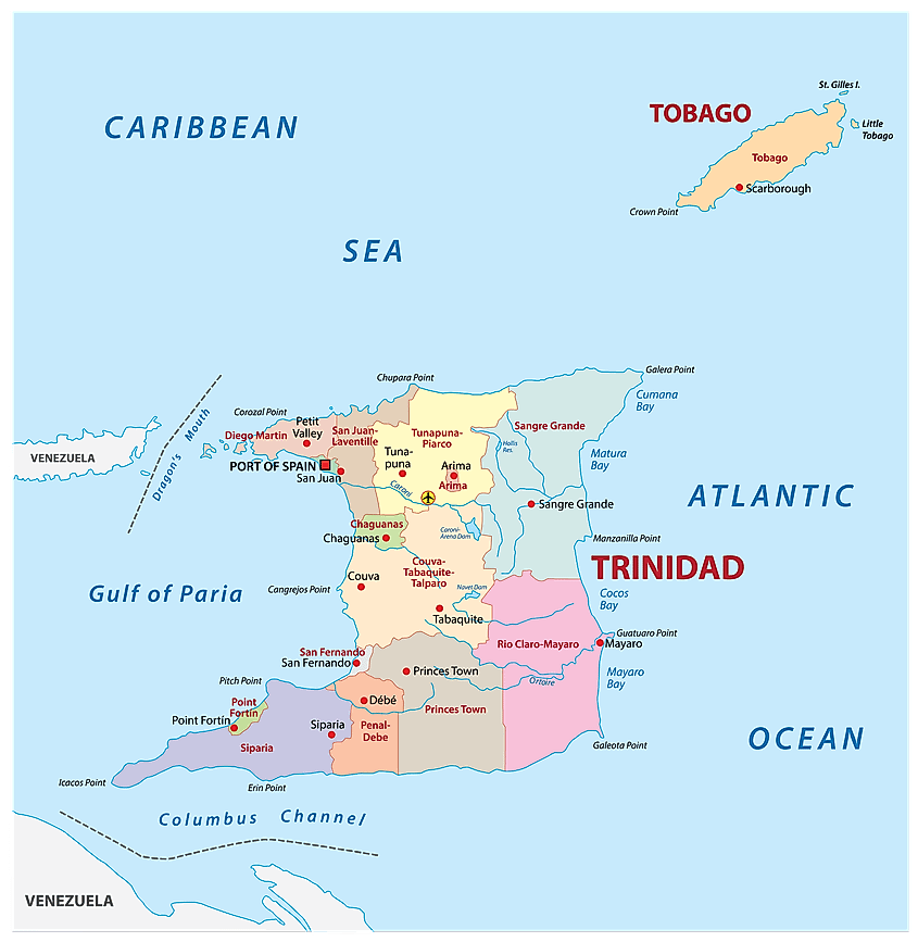 San Juan Trinidad Map Trinidad And Tobago Maps & Facts - World Atlas