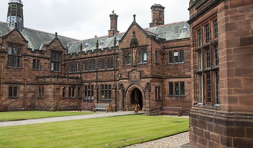Victorian Prime Minister William Gladstone's Library in the village of Hawarden, North Wales