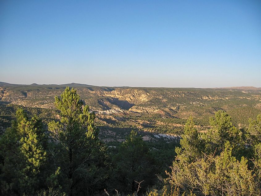 Landscape view of Beaver Dam State park in eastern Nevada