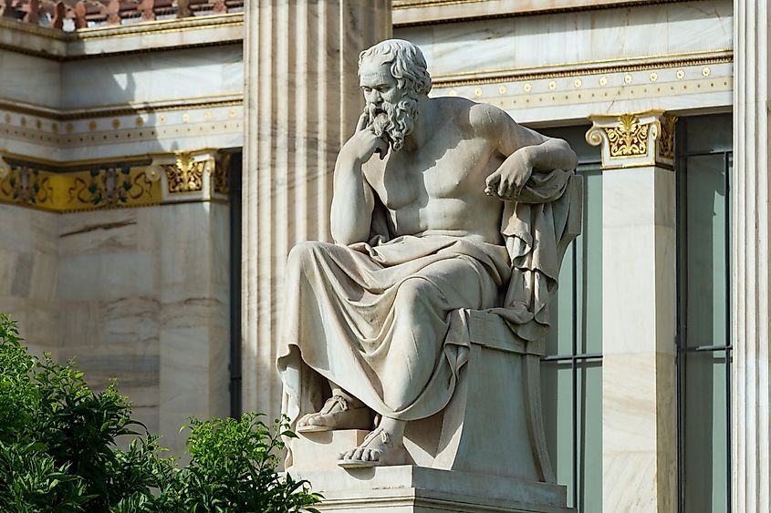 Statue of Socrates.