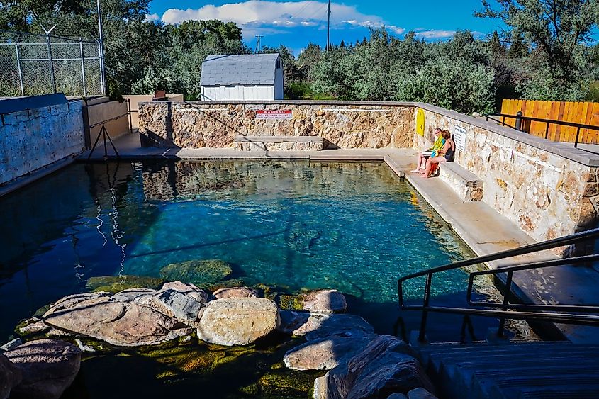 Natural hot springs, Saratoga, Wyoming.