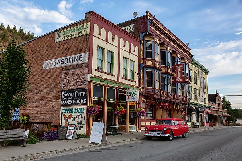 Local businesses in Greenwood, British Columbia, Canada