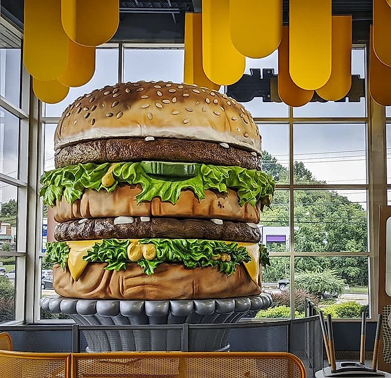 The World's Largest Big Mac in Irwin, Pennsylvania.