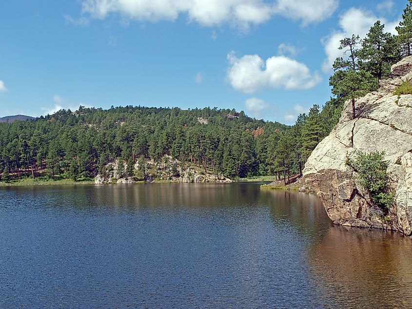 A view of Horse Thief Lake in the Black Hills of South Dakota