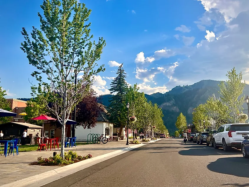 Downtown Ketchum, Idaho.