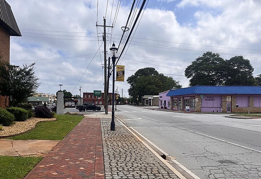 A view of Downtown Lithonia, Georgia.