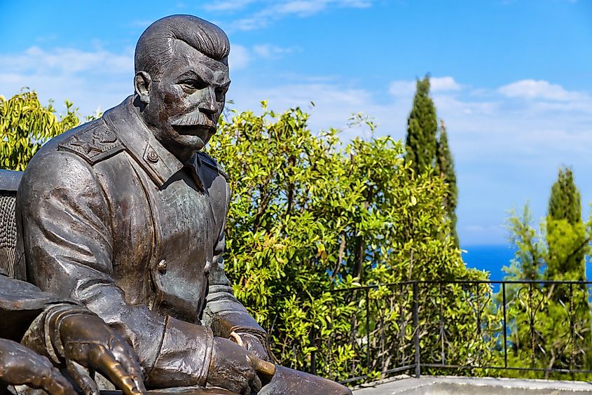 Statue of Stalin at Livadia Palace, Crimea
