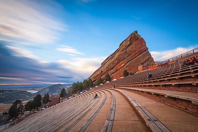 The amphitheater in Morrison, Colorado.