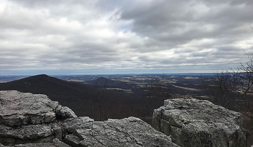 View from Pulpit Rock in Hamburg, Pennsylvania