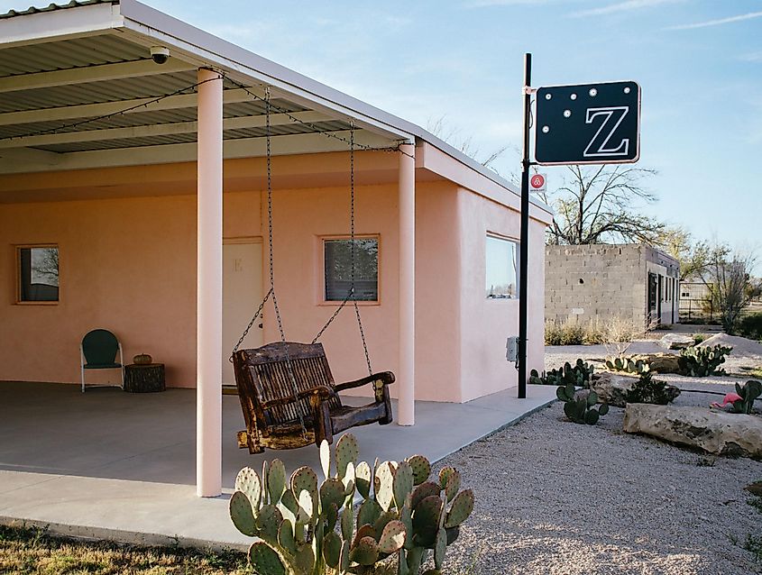 Dell City, Texas / United States Air BNB Motel Z Near Guadalupe Mountains National Park, via jmanaugh3 / Shutterstock.com