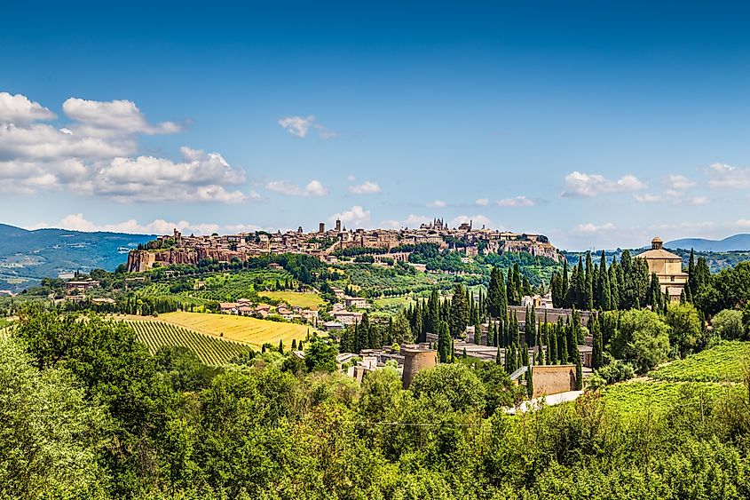 Beautiful view of the old town of Orvieto, Umbria, Italy