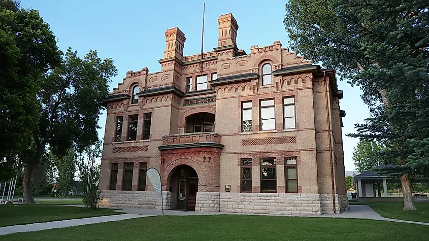 An old public school in Spring City, Utah.