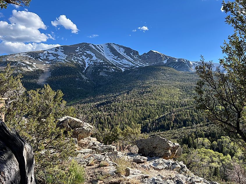 Wheeler Peak at Great Basin National Park near Baker, Nevada