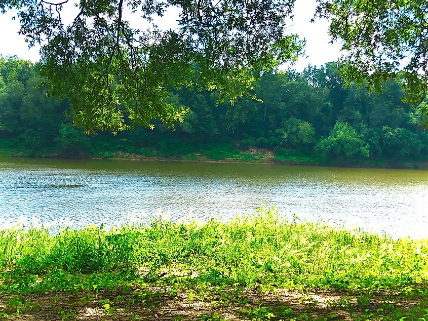 Ouachita River in Columbia, Louisiana. 