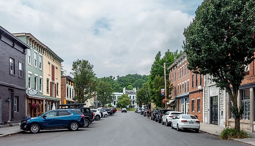 Reed Street in Coxsackie, New York.