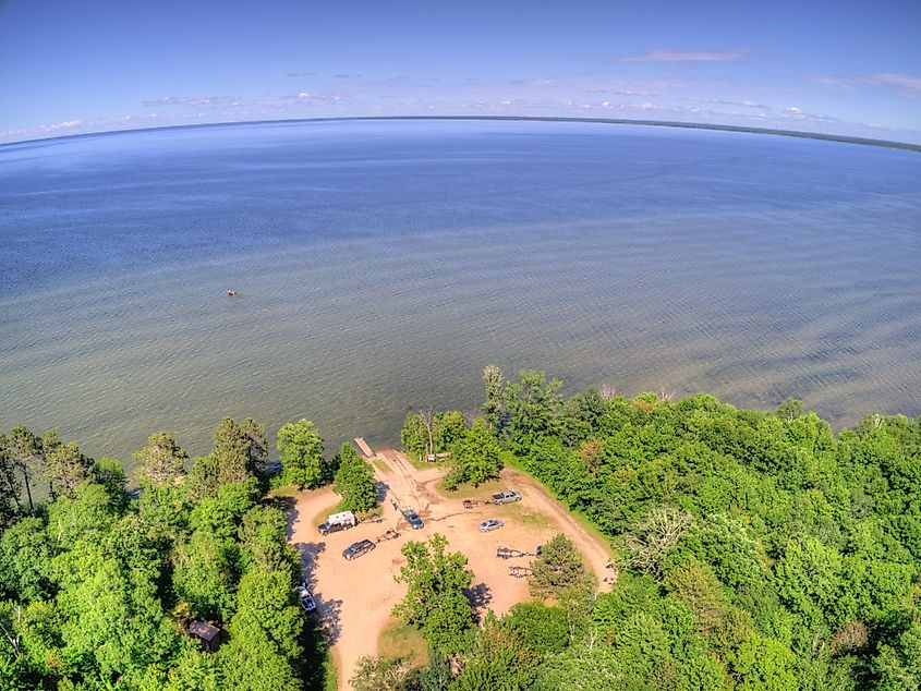 Lake Winnibigoshi is part of the Chippewa National Forest and Leech Lake Indian Reservation in Northern Minnesota.
