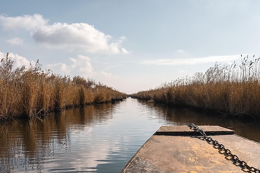 The delta of the Evros River.