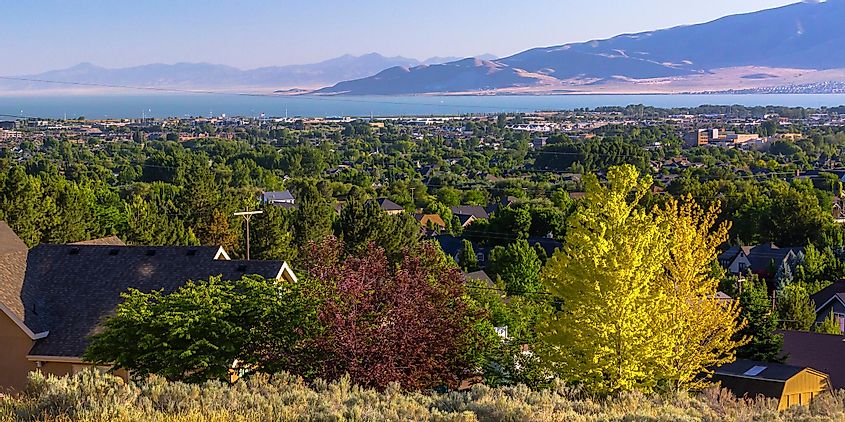 The town of Orem in Utah.