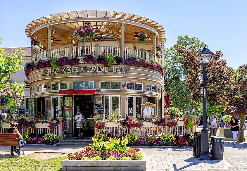 A beautiful restaurant in the town.