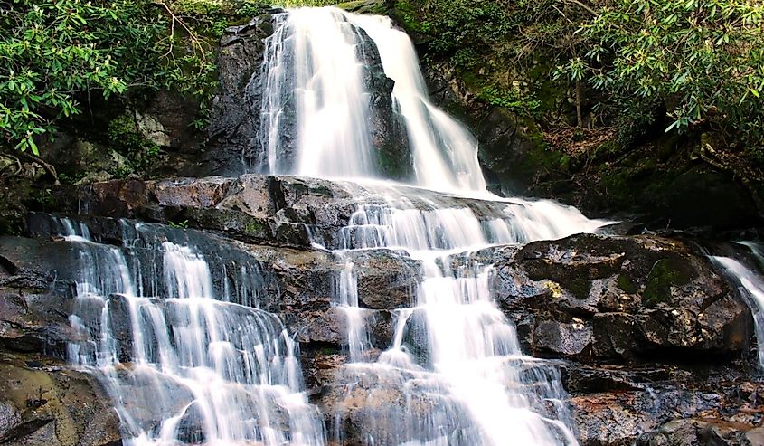 Laurel Falls in Smoky Mountains National Park