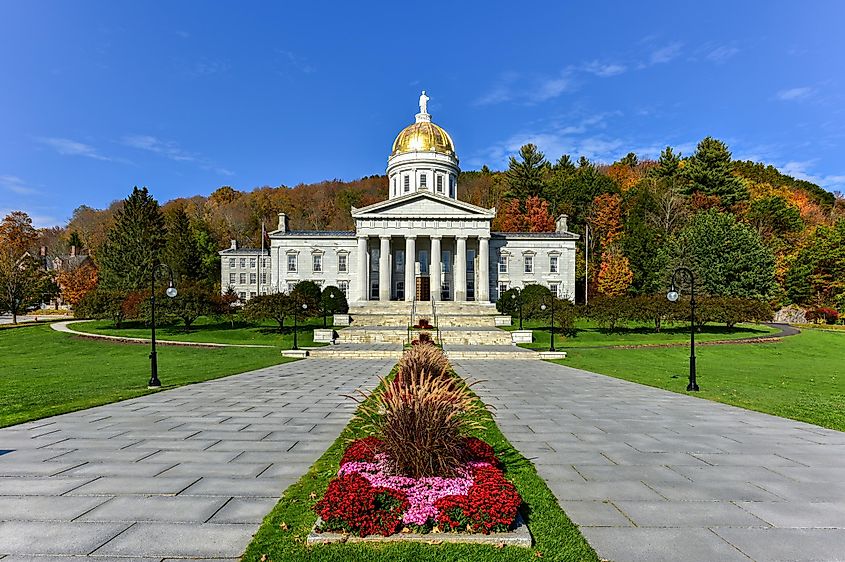 The State Capitol Building in Montpelier, Vermont