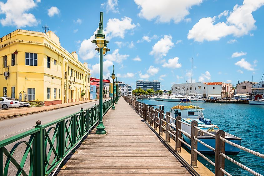 Promenade at marina of Bridgetown, Barbados. Image used under license from Shutterstock.com.