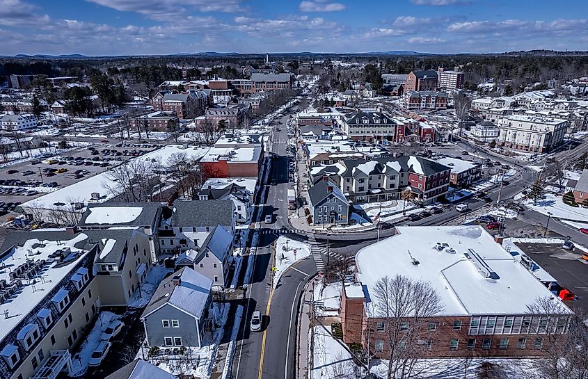Durham, New Hampshire, in winter.