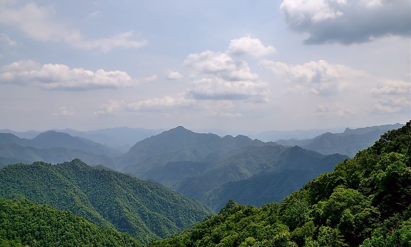 Qinling Mountain Range.