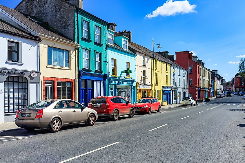 Colorful buildings of Ennistymon, Ireland