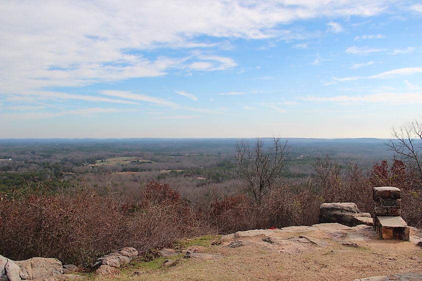 View from Dowdell Knob in FDR State Park, Georgia.