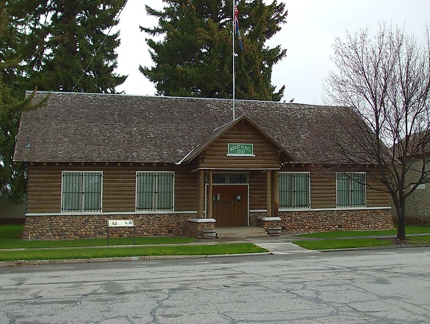 Relic Hall, a historic building within Franklin Historic Properties in Franklin, Idaho, United States.