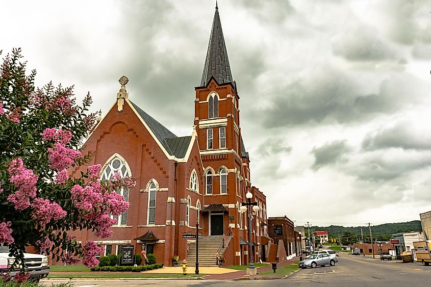 A church in Pulaski, Tennessee.