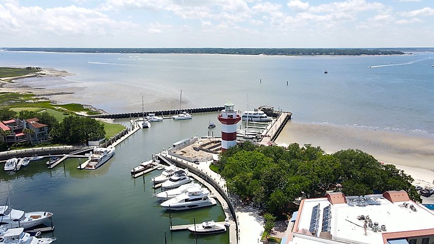 Aerial view of Hilton Head Island, South Carolina
