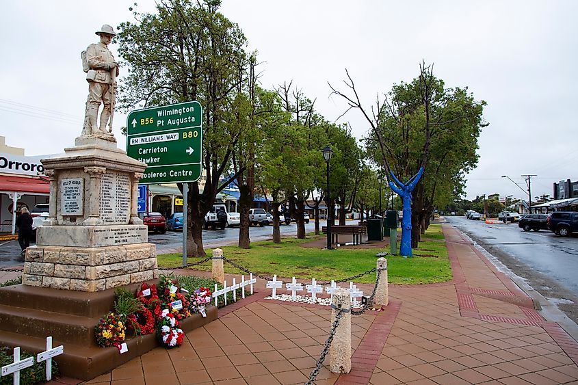 Main Street in Orroroo, South Australia.