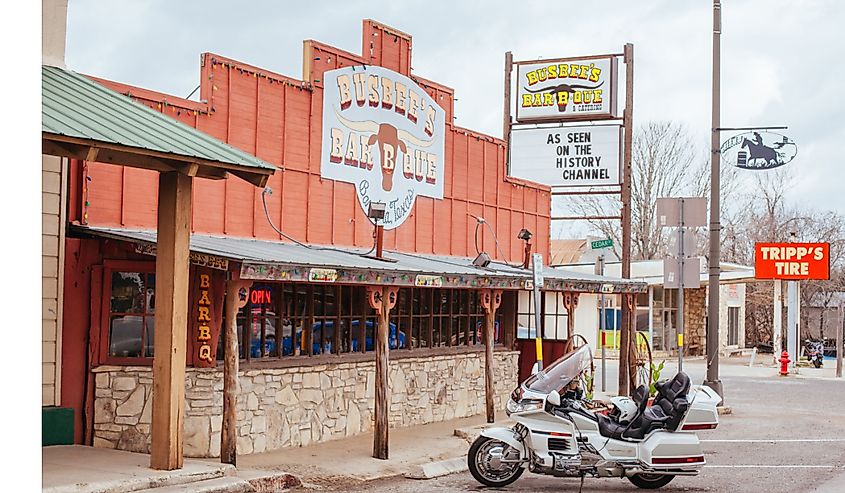 Restaurant in Bandera, Texas; considered the 'Cowboy Capital of the World'