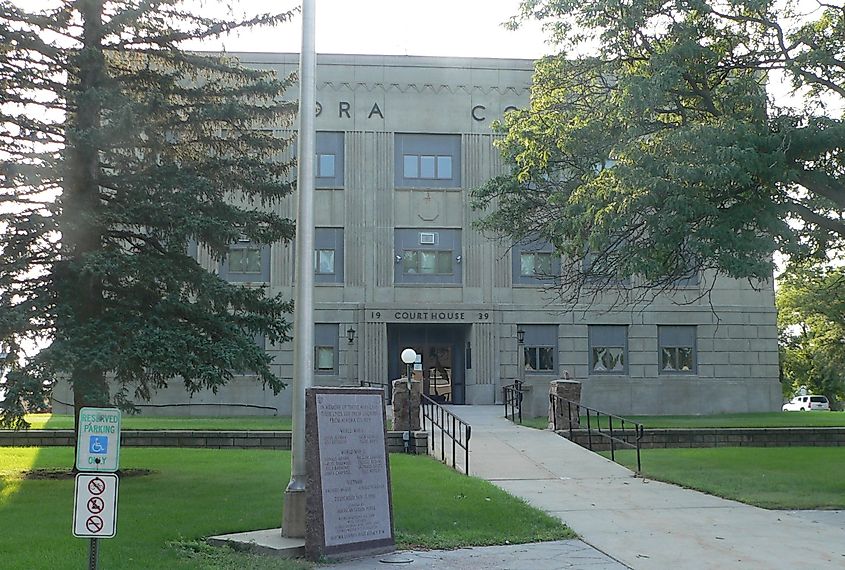 Aurora County courthouse in Plankinton, South Dakota