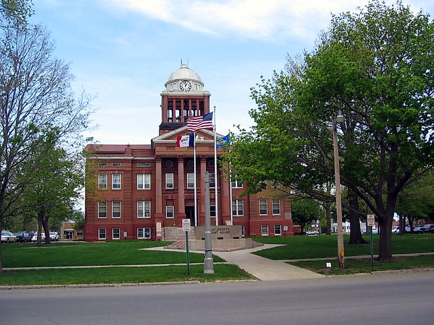 Clay County IA Courthouse, Spencer, Iowa. Scott Romine. Wikimedia Commons.