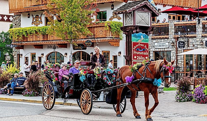 Street Bavarian Village in Leavenworth Washington