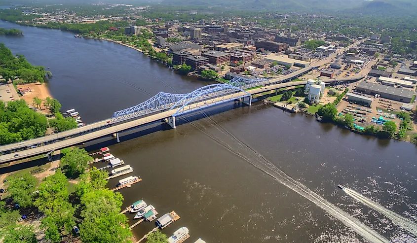 La Crosse is a Community in Wisconsin on the Mississippi River