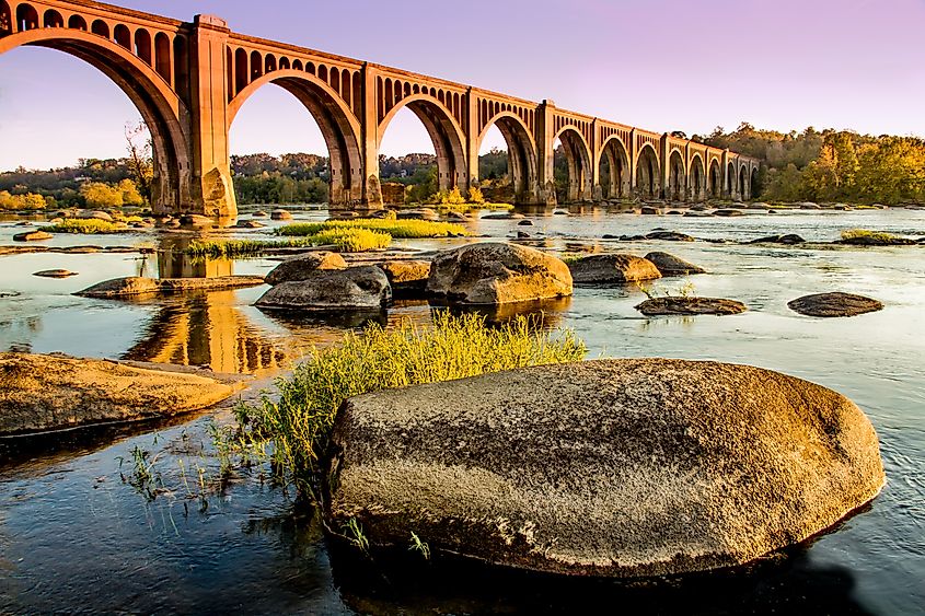 James River Bridge in Richmond, VA.