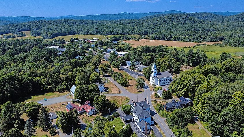 Overlooking Lyme, New Hampshire, from the east.